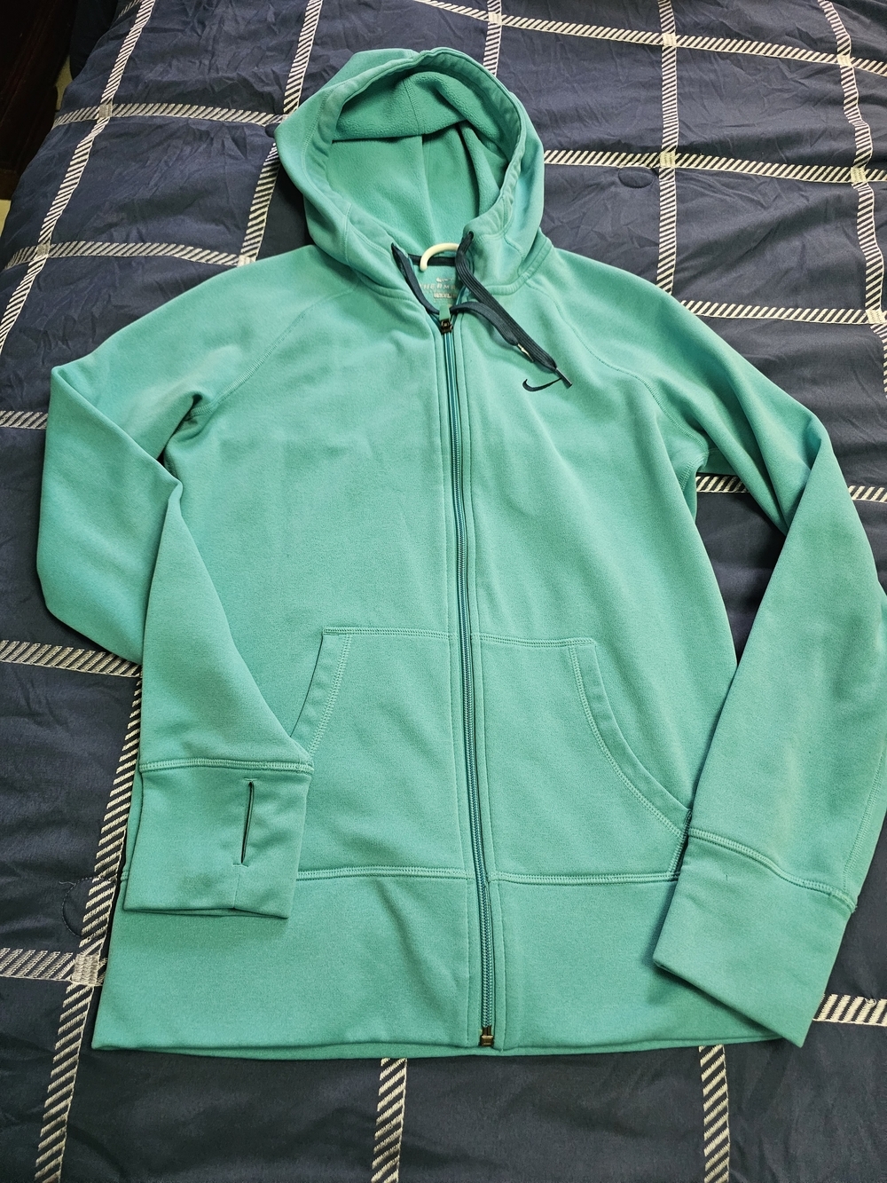 Nike Teal  Blue Full-Zip Hoodie